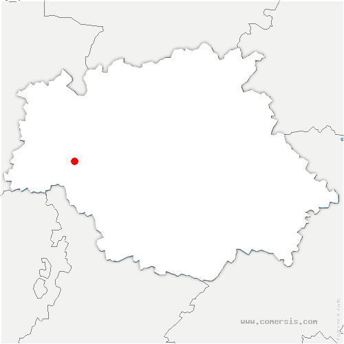 carte de localisation de Bouzon-Gellenave