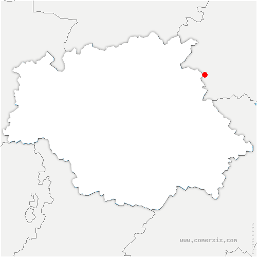 carte de localisation de Castéron