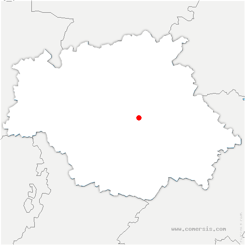 carte de localisation de Castin