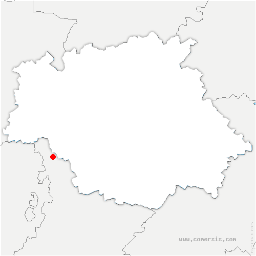 carte de localisation de Coutures