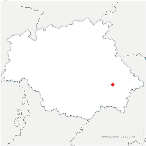 carte de localisation du Frêche