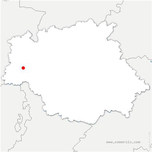 carte de localisation de Goudourville