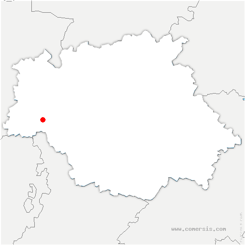 carte de localisation d'Izotges