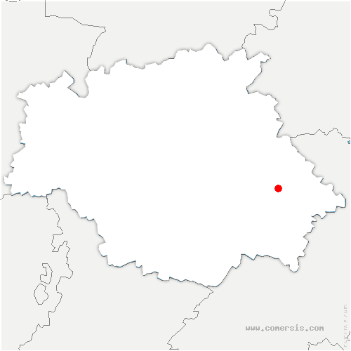 carte de localisation de Labastide-d'Armagnac