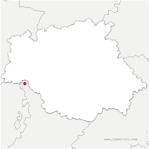 carte de localisation de Lespugue