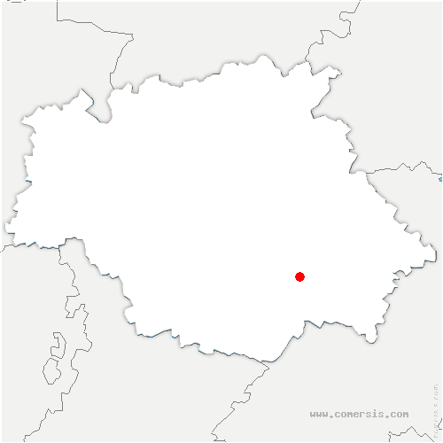 carte de localisation de Lortet