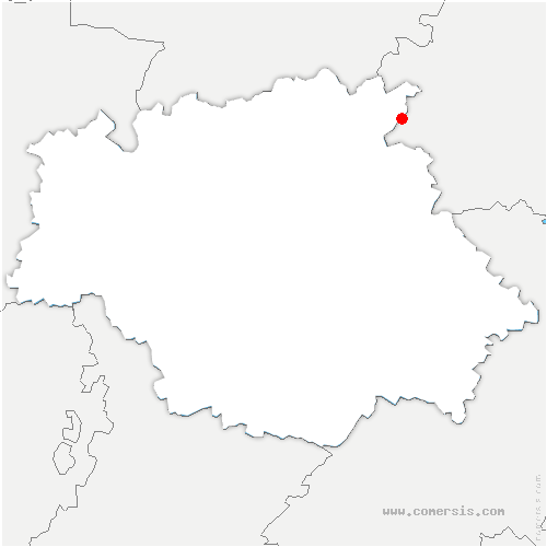 carte de localisation de Miradoux