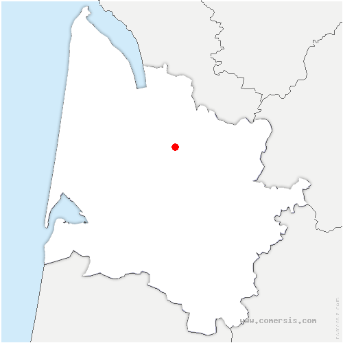carte de localisation d'Ambarès-et-Lagrave