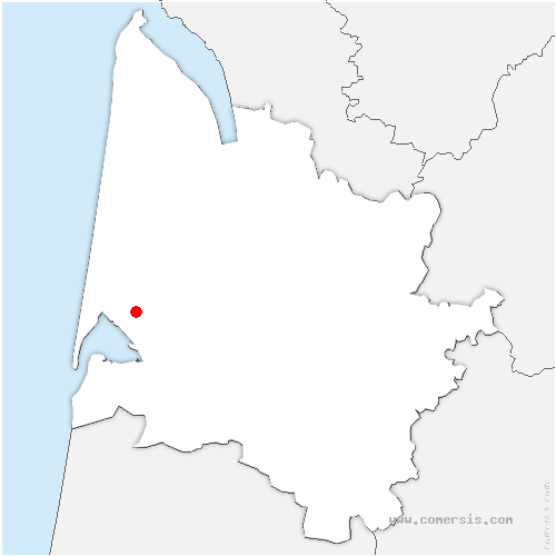 carte de localisation d'Andernos-les-Bains