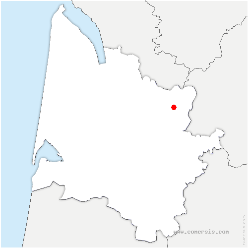 carte de localisation des Artigues-de-Lussac