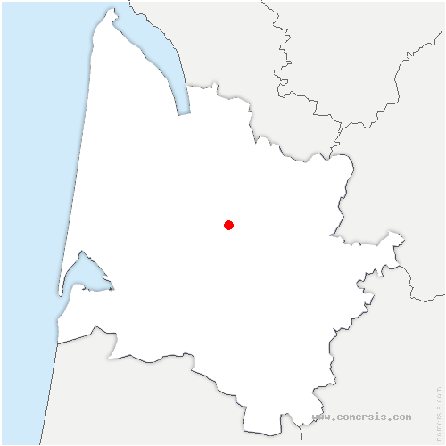 carte de localisation d'Artigues-près-Bordeaux