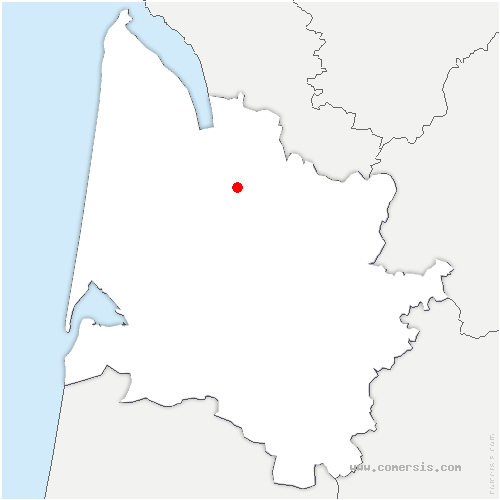 carte de localisation de Bayon-sur-Gironde