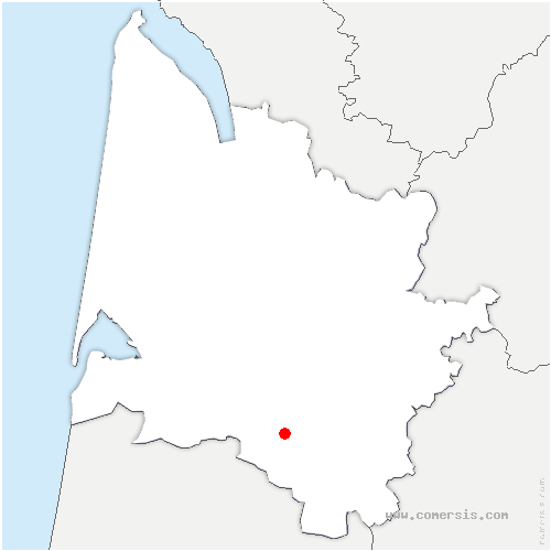 carte de localisation de Beaumontois-en-Périgord