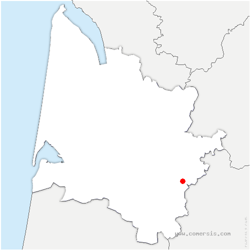 carte de localisation de Blaignac