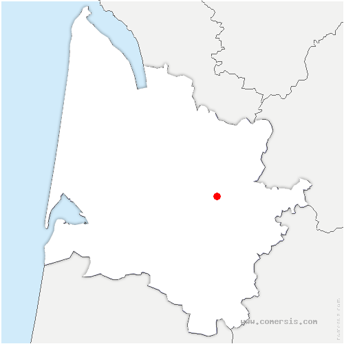 carte de localisation de Blésignac