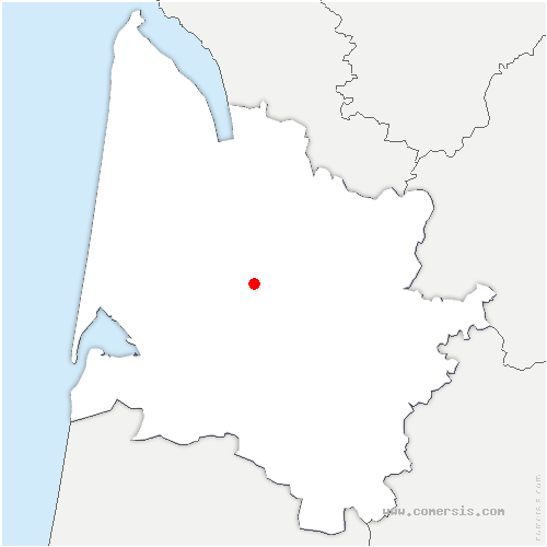 carte de localisation du Bouscat