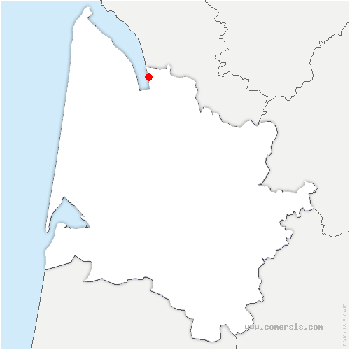 carte de localisation de Braud-et-Saint-Louis