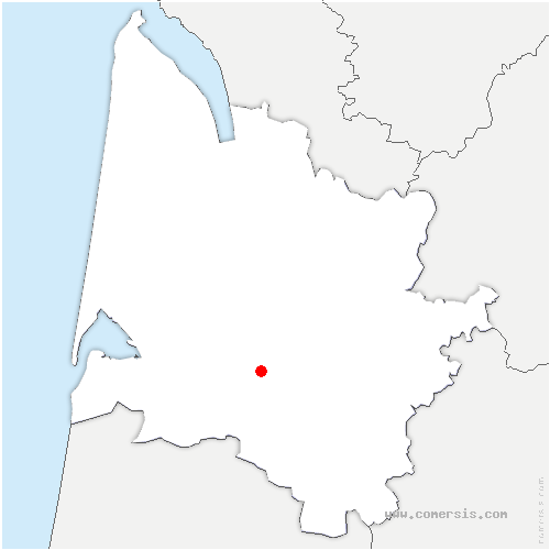 carte de localisation de Cabanac-et-Villagrains
