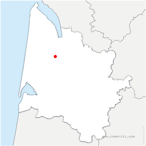 carte de localisation de Castelnau-de-Médoc