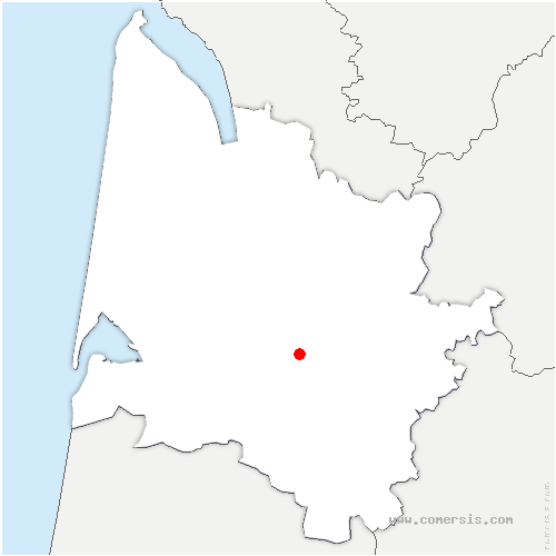 carte de localisation de Castres-Gironde