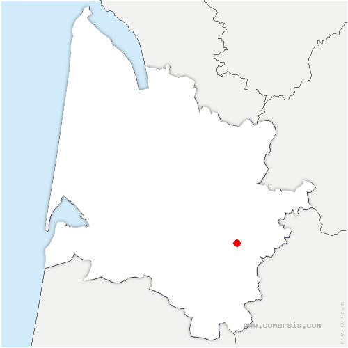 carte de localisation de Caudrot
