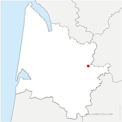 carte de localisation de Civrac-sur-Dordogne