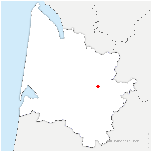 carte de localisation de Daignac