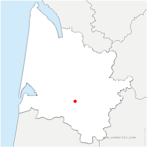 carte de localisation de Landiras