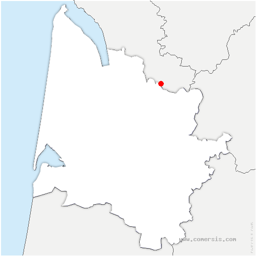 carte de localisation de Lapouyade