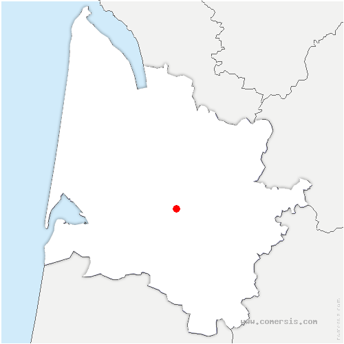 carte de localisation de Saint-Médard-d'Eyrans