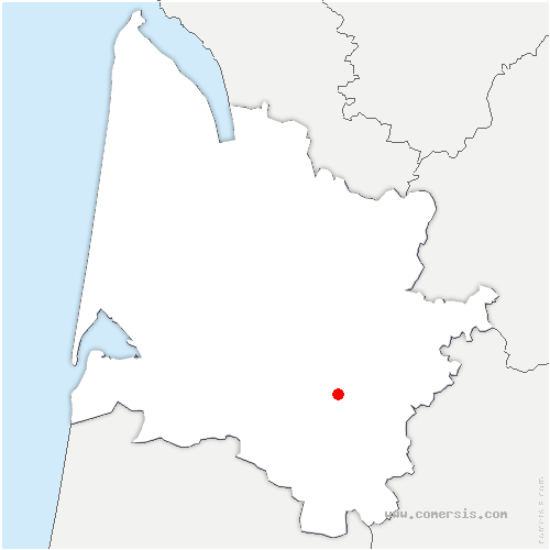 carte de localisation de Verdelais
