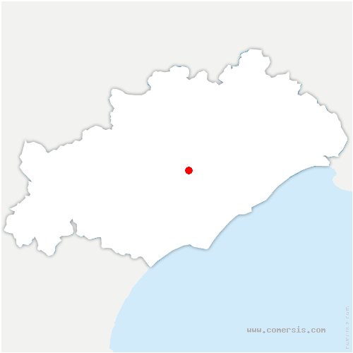 carte de localisation de Adissan
