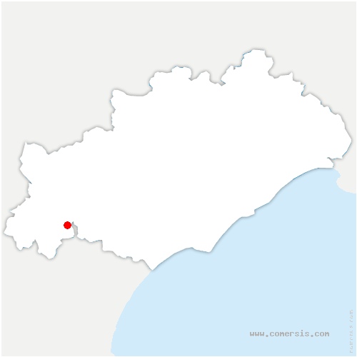 carte de localisation de Agel