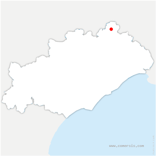 carte de localisation de Agonès