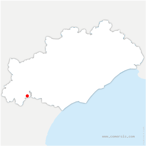 carte de localisation d'Aigues-Vives