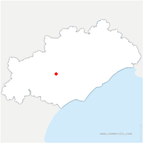 carte de localisation de Autignac