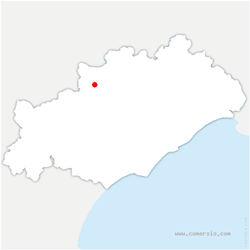 carte de localisation de Avène
