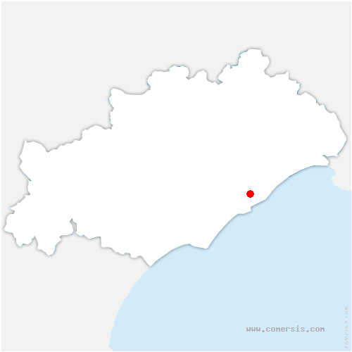 carte de localisation de Balaruc-le-Vieux