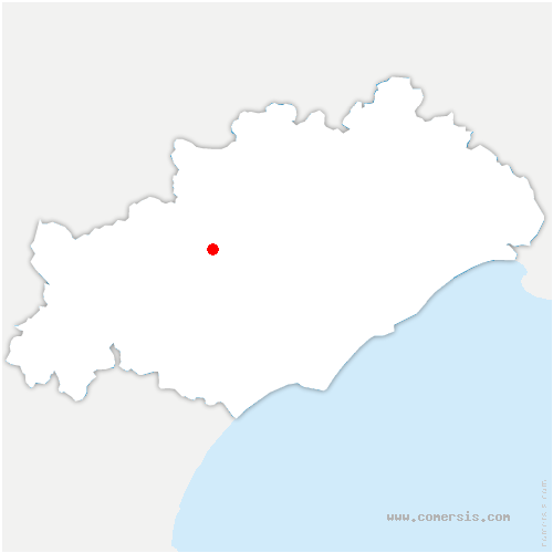 carte de localisation de Bédarieux