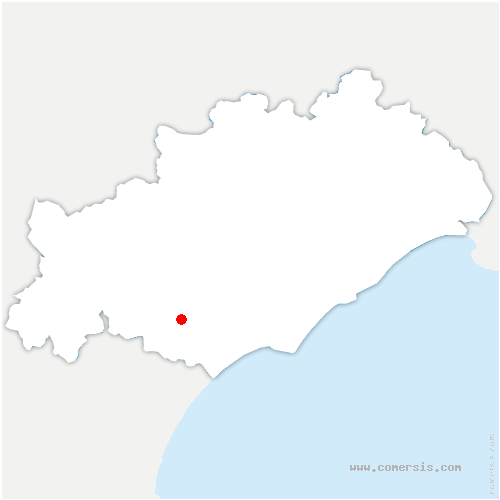 carte de localisation de Béziers