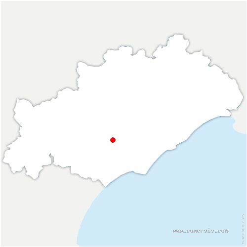 carte de localisation de Brouzet-lès-Quissac