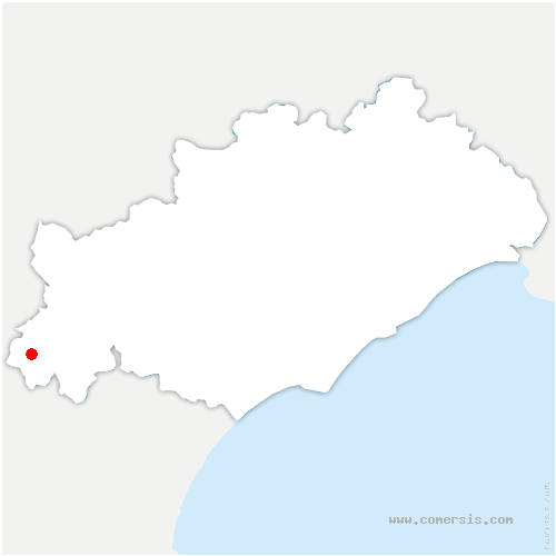 carte de localisation de Cassagnoles