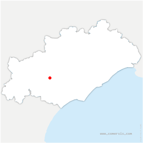 carte de localisation de Causses-et-Veyran