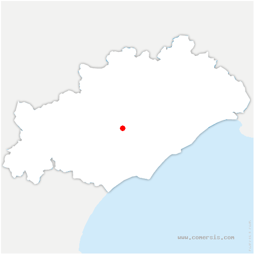 carte de localisation de Caux