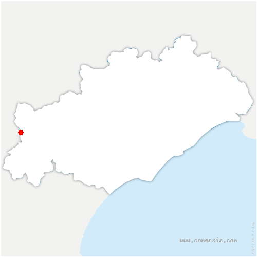 carte de localisation de Courniou