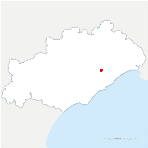 carte de localisation de Cournonsec