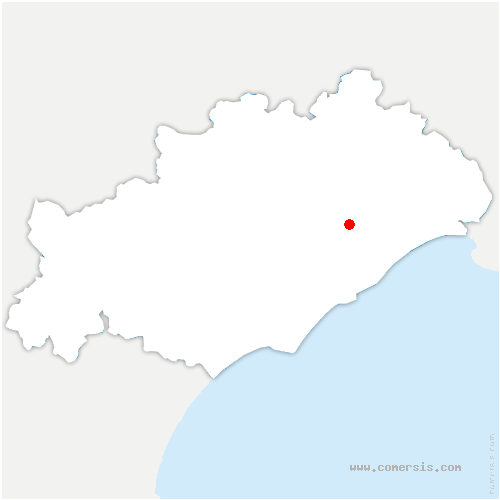 carte de localisation de Cournonterral