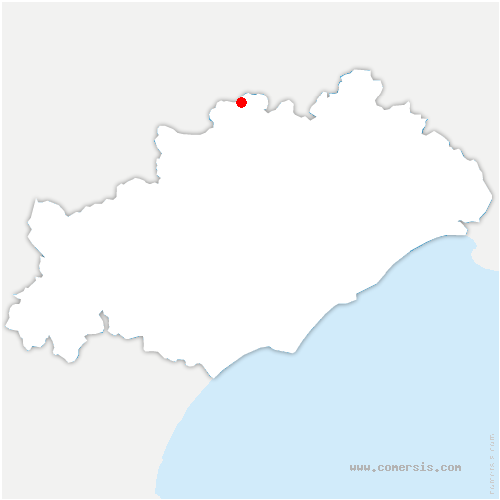 carte de localisation du Cros
