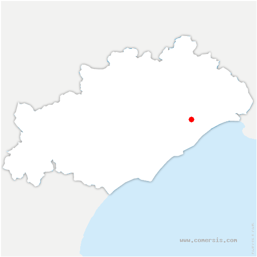 carte de localisation de Fabrègues