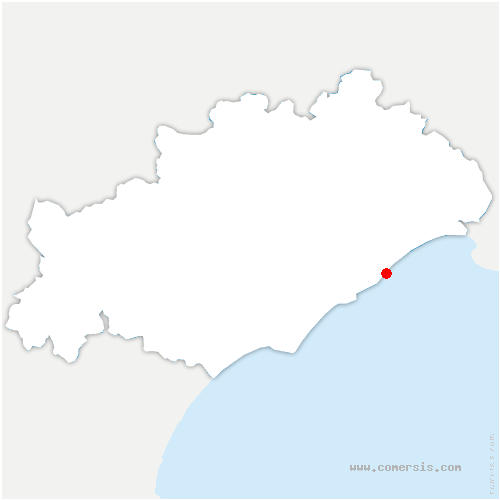 carte de localisation de Frontignan